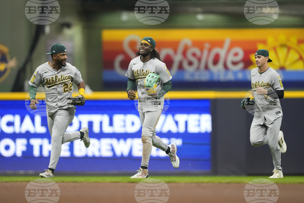 Athletics Brewers Baseball