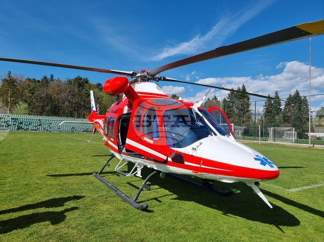 Гоце Делчев - медицински хеликоптер - пострадал