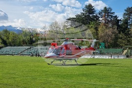 Гоце Делчев - медицински хеликоптер - пострадал