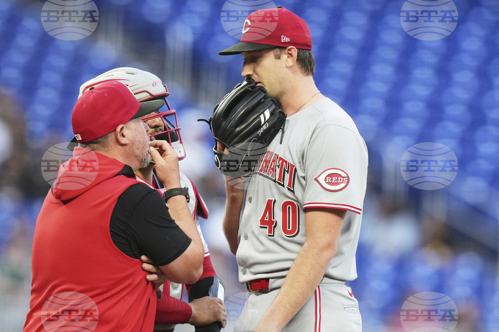 Reds Marlins Baseball