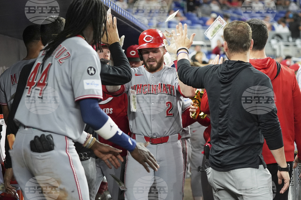 Reds Marlins Baseball