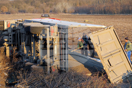 Село Добрич - тежкотоварен камион - катастрофа