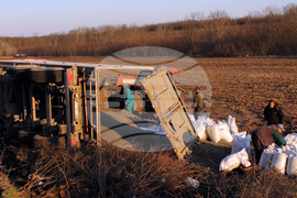 Село Добрич - тежкотоварен камион - катастрофа