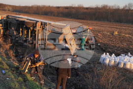 Село Добрич - тежкотоварен камион - катастрофа