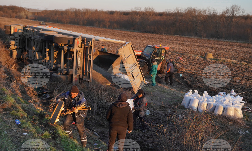 Село Добрич - тежкотоварен камион - катастрофа