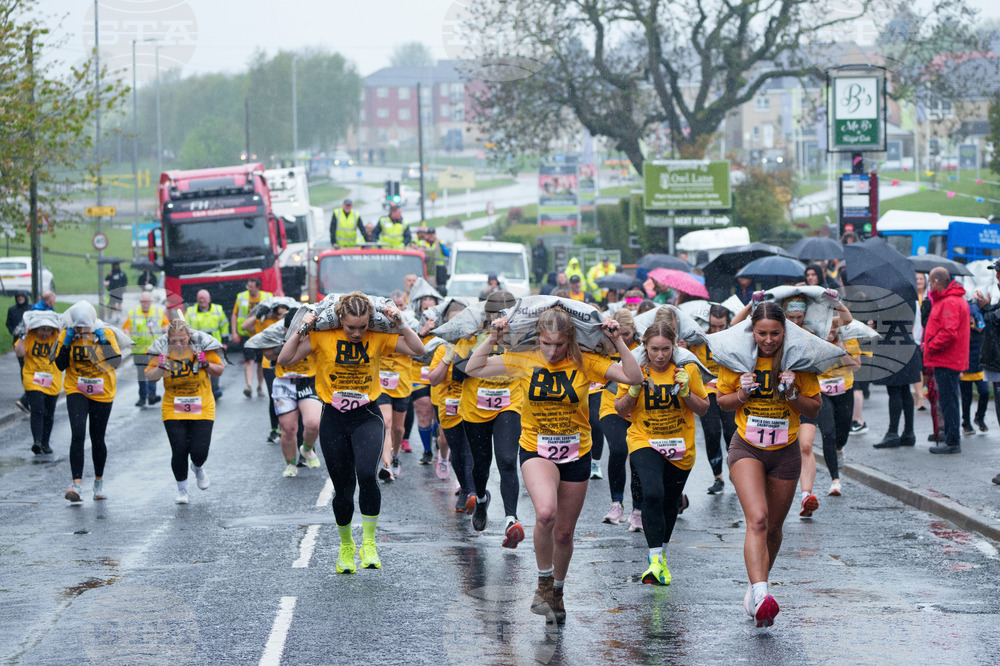 APTOPIX Britain Coal Race