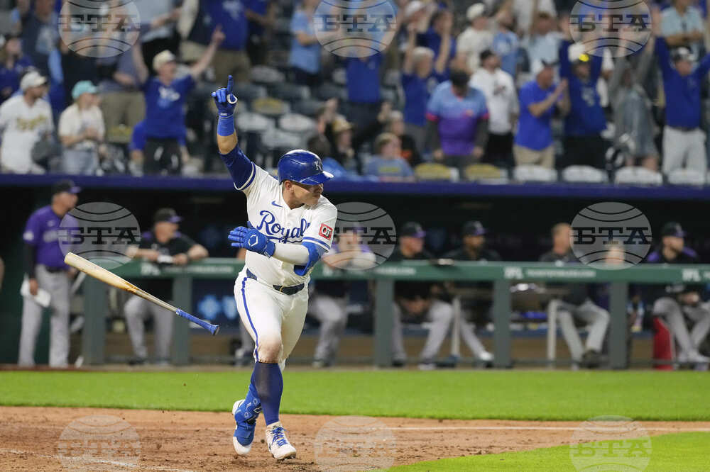 APTOPIX Rockies Royals Baseball
