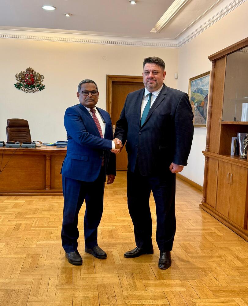 Deputy PM Zafirov and Indian Ambassador to Bulgaria Arun Kumar Sahu Discuss Opportunities for Deepening Strategic Partnership