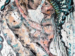 Дизайнерката Мира Бъчварова представя 30 живописни платна в изложбата Private. Снимка: Екипът на събитието