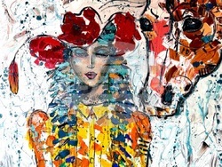 Дизайнерката Мира Бъчварова представя 30 живописни платна в изложбата Private. Снимка: Екипът на събитието