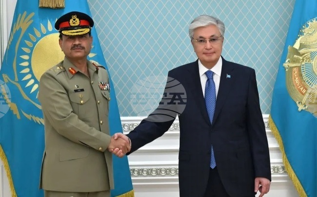 Казинформ: Президентът на Казахстан прие командващия Сухопътните войски на Пакистан