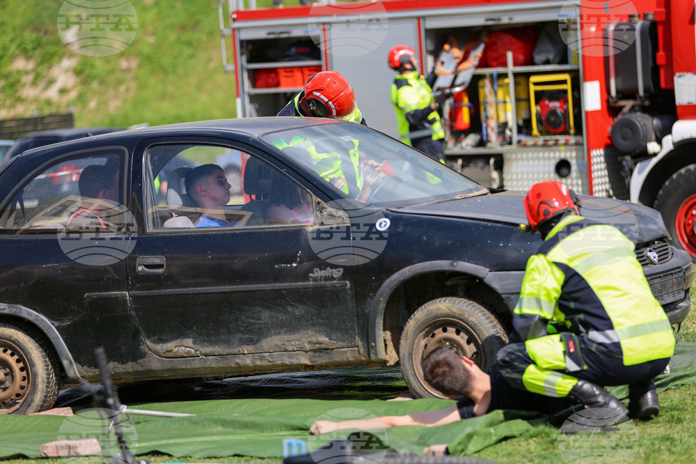 Благоевград - Американски университет - пожаро-тактическо учение