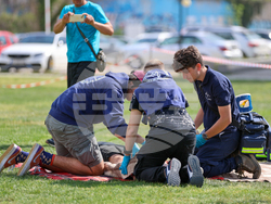 Благоевград - Американски университет - пожаро-тактическо учение