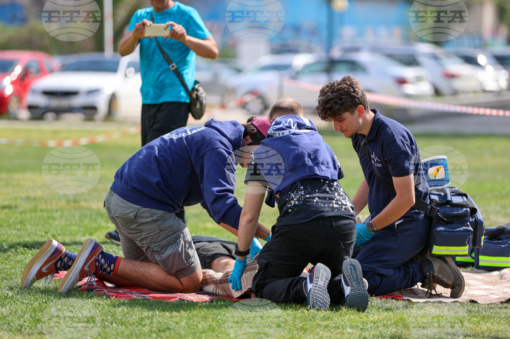 Благоевград - Американски университет - пожаро-тактическо учение