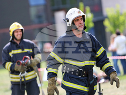 Благоевград - Американски университет - пожаро-тактическо учение