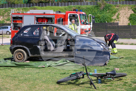 Благоевград - Американски университет - пожаро-тактическо учение