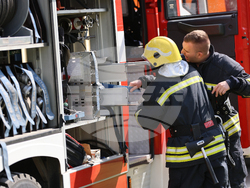 Благоевград - Американски университет - пожаро-тактическо учение