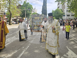 Сандански - чудотворна икона - посрещане