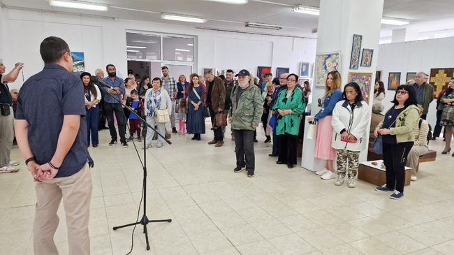 Изложба "Пролетен салон" бе открита в Художествена галерия "Елена Карамихайлова" в Шумен