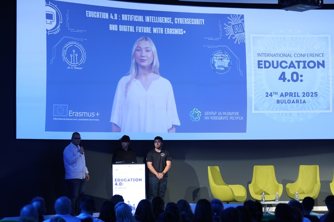 Ученици демонстрираха своите проекти с изкуствен интелект на конференция в София