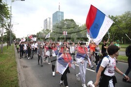 Сърбия - протест - гимназисти