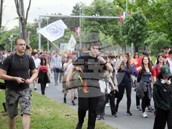Сърбия - протест - гимназисти