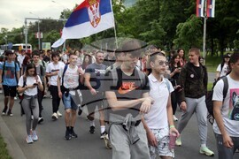 Сърбия - протест - гимназисти