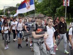 Сърбия - протест - гимназисти