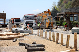 Варна - крайбрежна алея - строителство