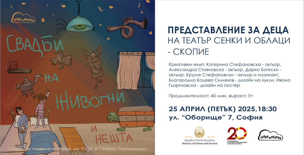 Театър „Сенки и облаци“ от Скопие гостува в София