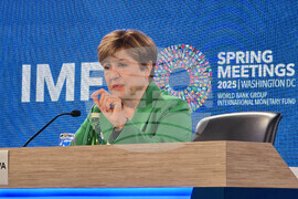 САЩ - МВФ - пресконференция - Кристалина Георгиева