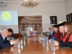 Снимка: Русенски университет „Ангел Кънчев“ - Русенският университет удостои видния монголски учен проф. Камба Лама Дамдинсуран Нацагдорж с почетното звание „Доктор хонорис кауза“