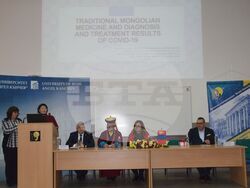 Снимка: Русенски университет „Ангел Кънчев“ - Русенският университет удостои видния монголски учен проф. Камба Лама Дамдинсуран Нацагдорж с почетното звание „Доктор хонорис кауза“