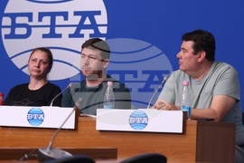 Национален пресклуб на БТА София - бивше ръководство на Българската федерация по борба - пресконференция