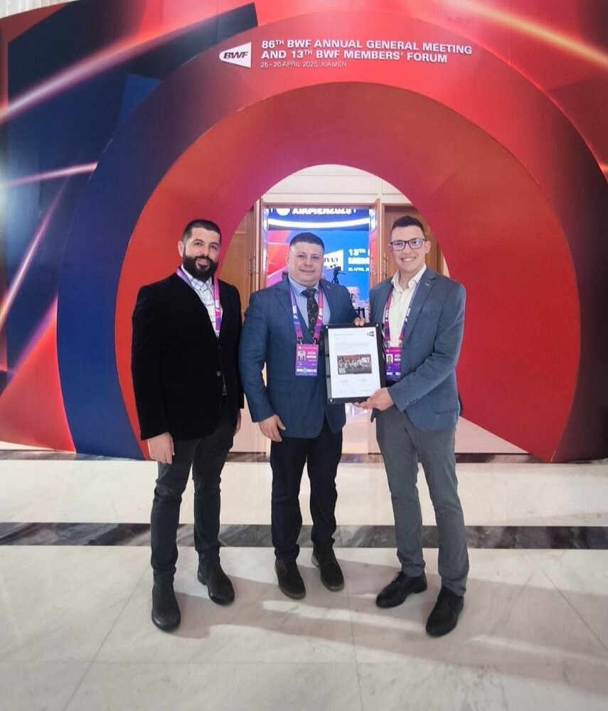 Световната федерация по бадминтон отличи представители на централата на България