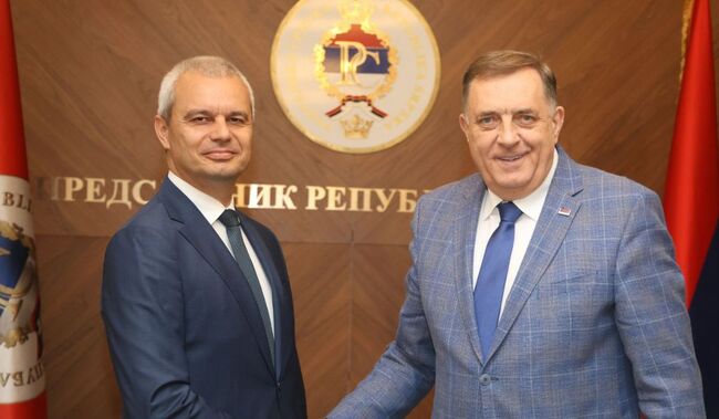 Среща на лидери: Костадинов и Додик с общ поглед към Балканите
