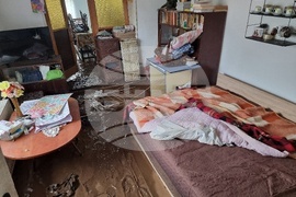 Село Кобиляк - проливен дъжд - наводнени къщи