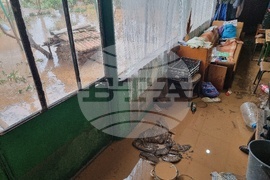 Село Кобиляк - проливен дъжд - наводнени къщи