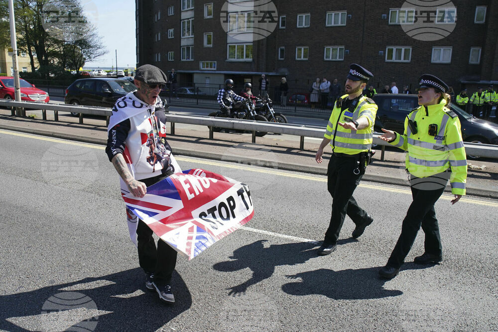 Britain Stop The Boats Protest