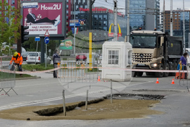 Булевард „Цариградско шосе“ - пропадане на пътя
