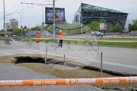 Булевард „Цариградско шосе“ - пропадане на пътя