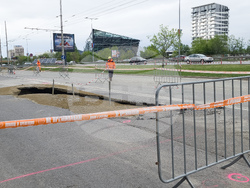 Булевард „Цариградско шосе“ - пропадане на пътя