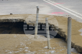 Булевард „Цариградско шосе“ - пропадане на пътя