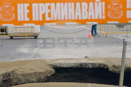 Булевард „Цариградско шосе“ - пропадане на пътя