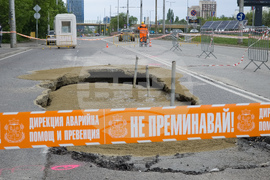 Булевард „Цариградско шосе“ - пропадане на пътя