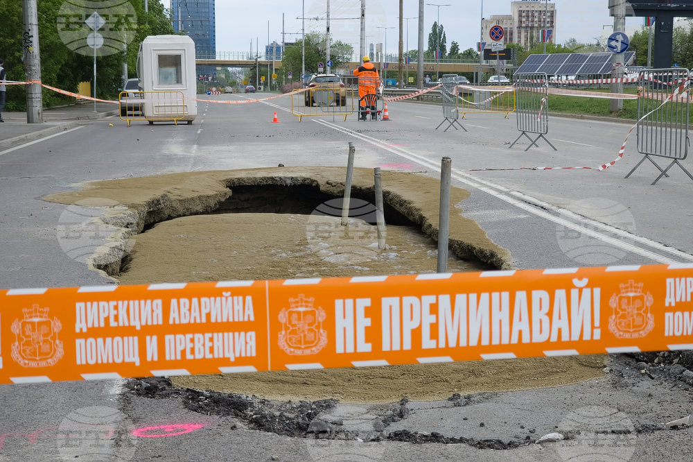 Няма опасност за живеещите в локала на „Цариградско шосе”, съобщиха от „Метрополитен” във връзка с пропадането от края на април