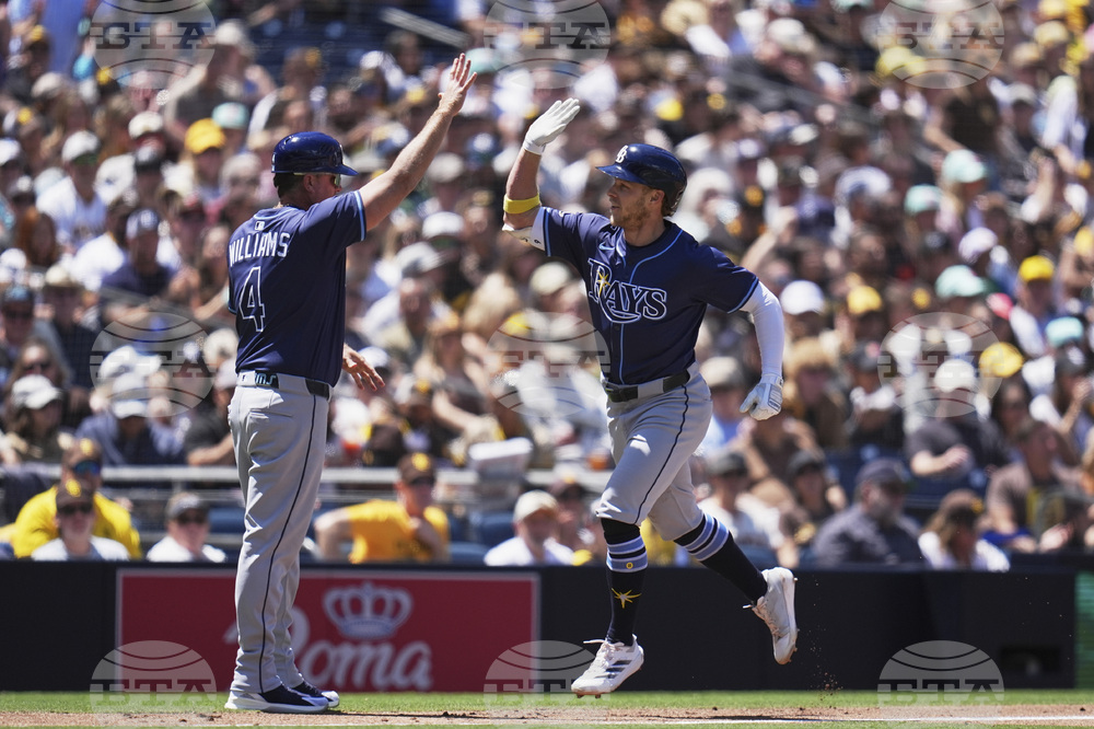 CORRECTION Rays Padres Baseball