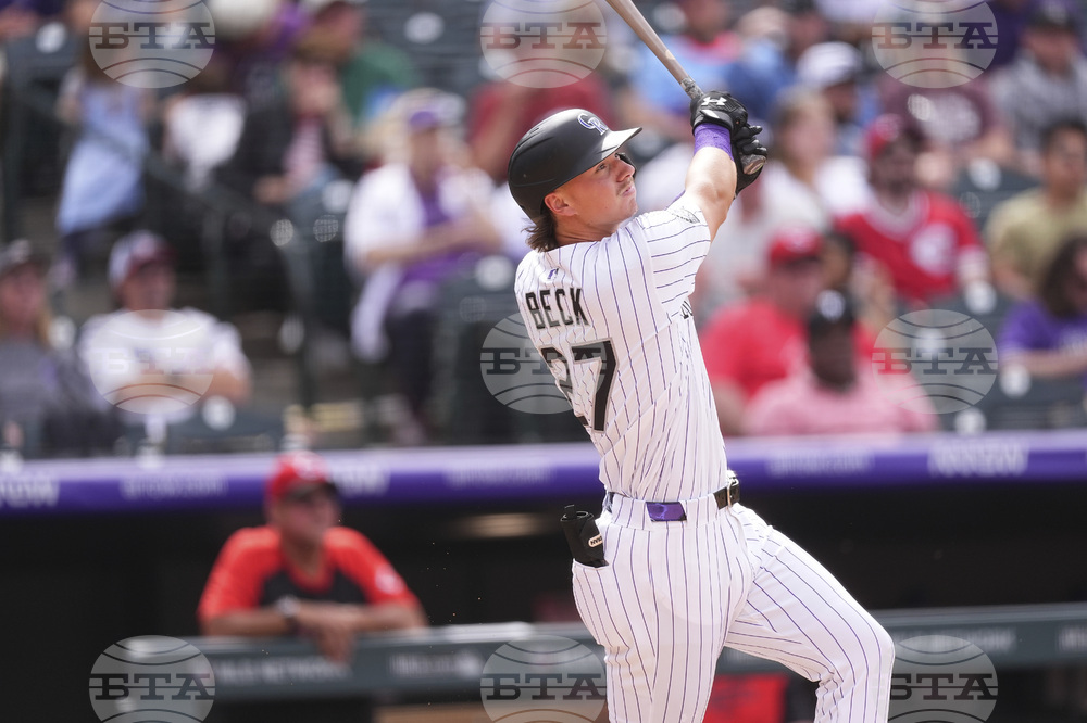 Reds Rockies Baseball