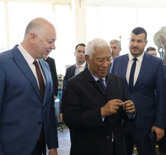 European Council President Antonio Costa Continues Bulgaria Visit, Touring Arsenal Military Plant, Aquaponics Centre