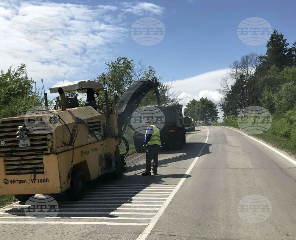 АПИ: Асфалтира се участък от път I-1 Видин - Ружинци, в района на село Димово, включен в Плана за обезопасяване на трасетата с концентрация на ПТП